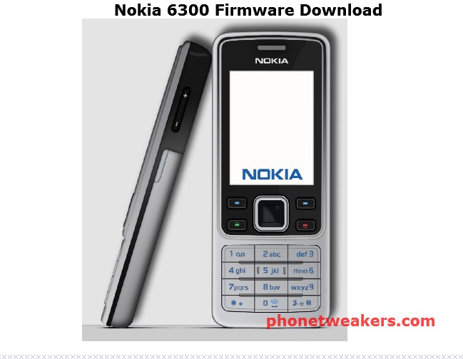 Nokia 6300 Flash File